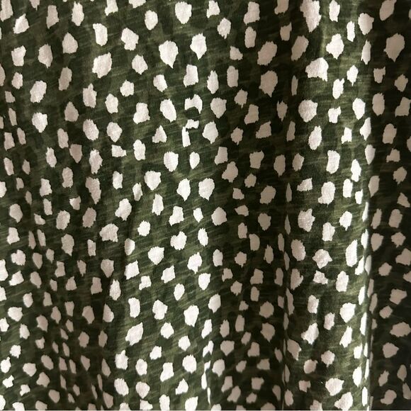 Blair Green and White Polka Dotted Splash Knit‎ Top Size 2XL - Picture 5 of 6